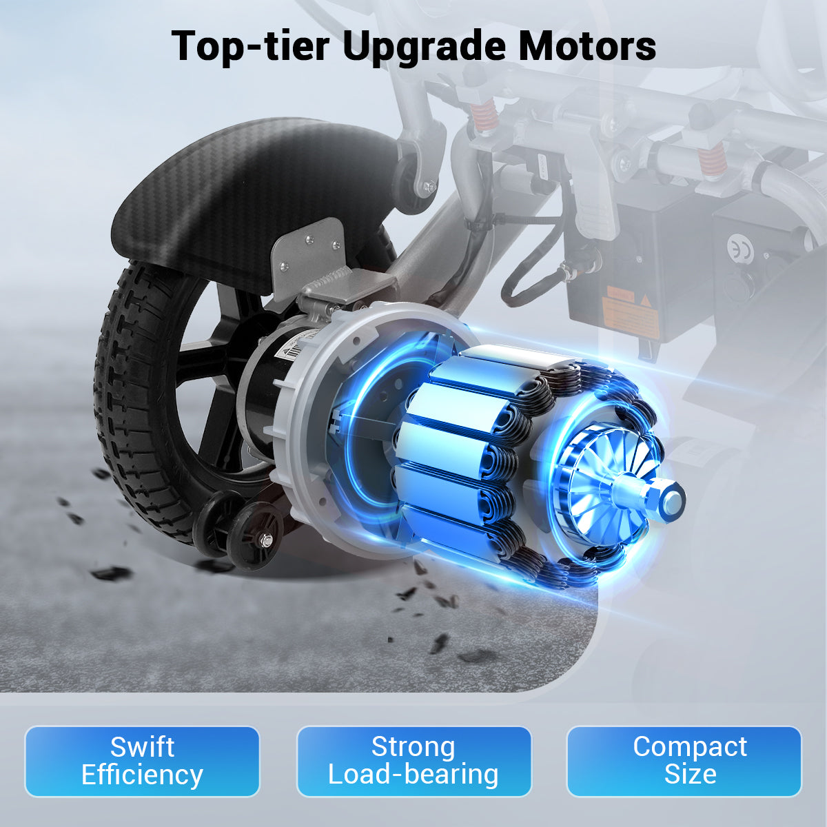 Aotedor 203 超长续航30英里可折叠电动轮椅