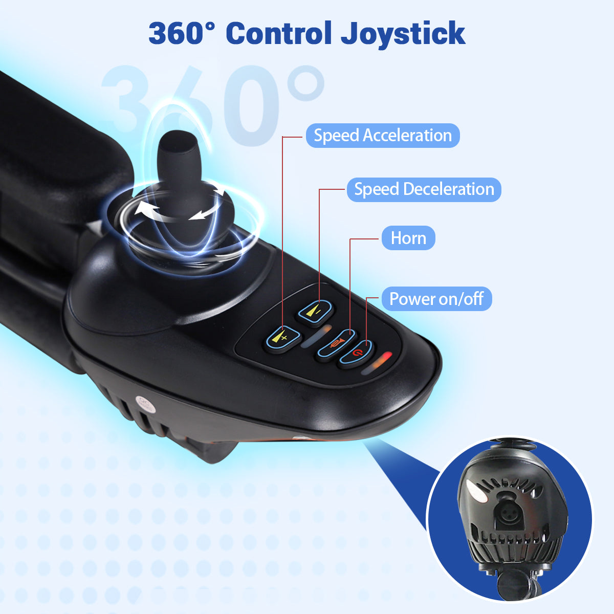 Aotedor 212 – Ultralight Dual-Battery Power Wheelchair for Enhanced Mobility