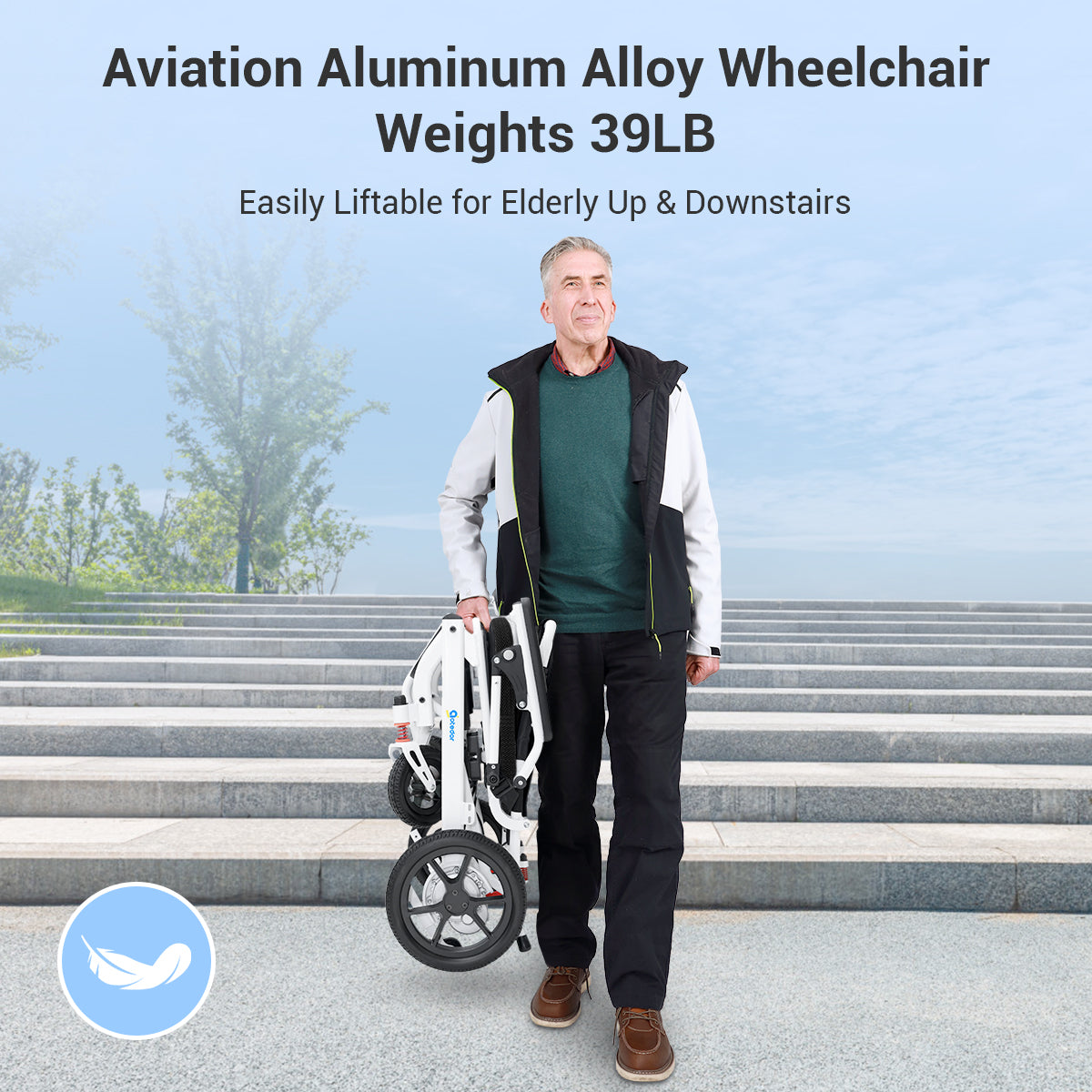 Aotedor 220 – Super léger fauteuil tout terrain pour une mobilité sans limite