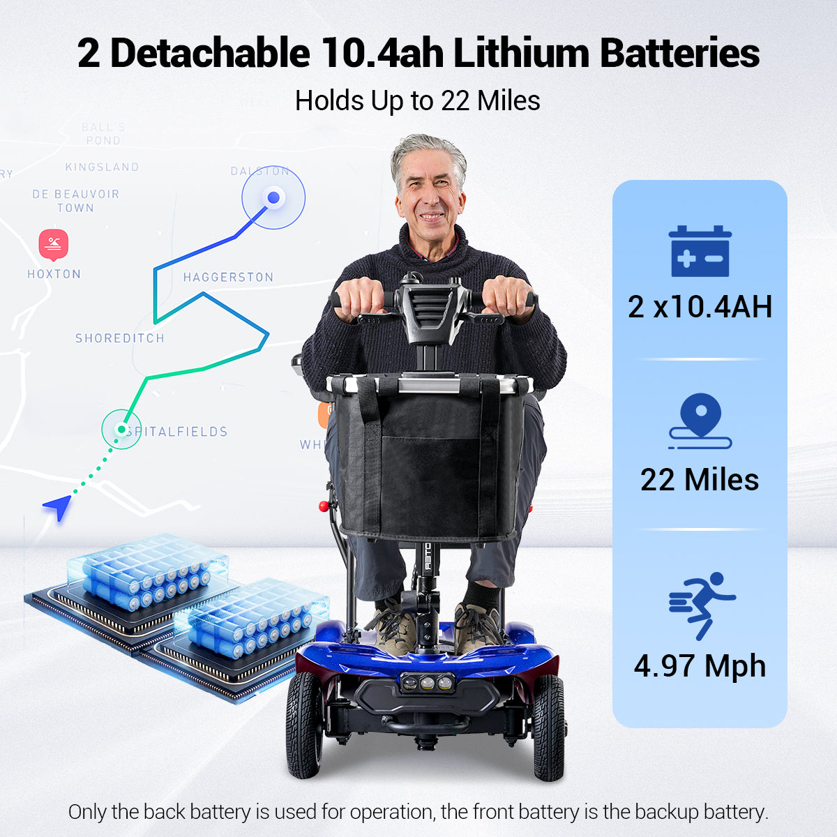 Aotedor AM985 – Ultra-Strong & Secure Mobility Scooter for Comfortable Journeys