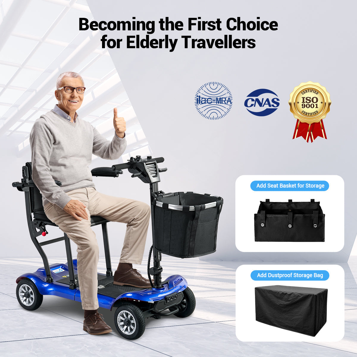 Aotedor AM985 – Ultra-Strong & Secure Mobility Scooter for Comfortable Journeys