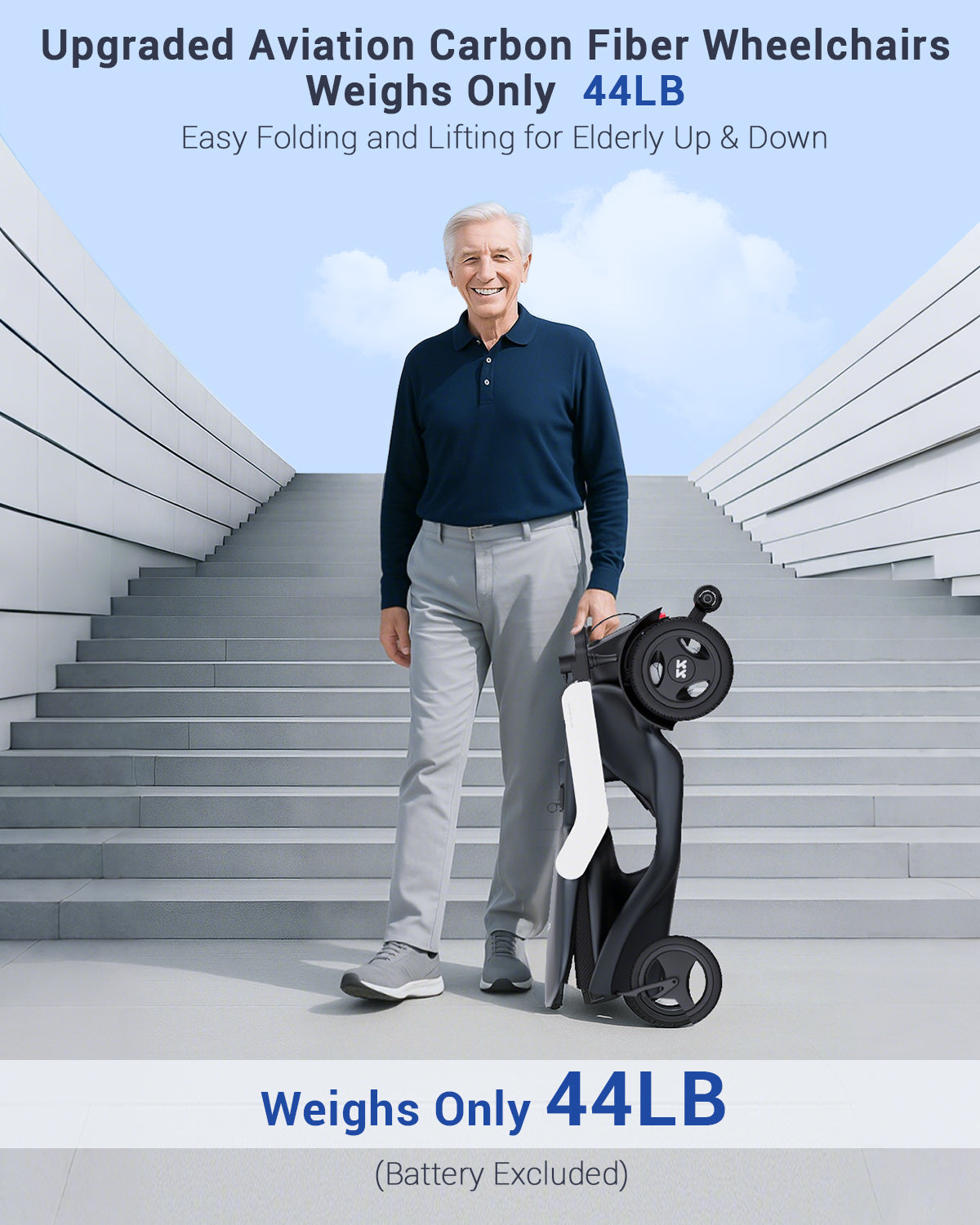 Aotedor P2 Premium Full Carbon Fiber Power Wheelchair for Lightweight Performance